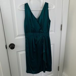 Banana Republic Emerald Green Silk Dress